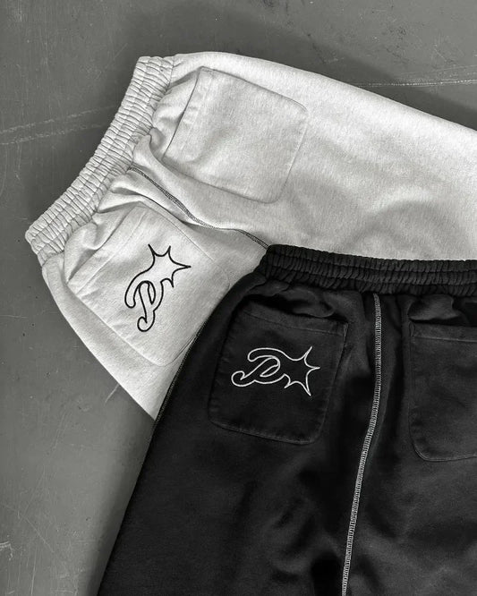Y2K BAGGY STREETWEAR JOGGERS W/ EMBROIDERY