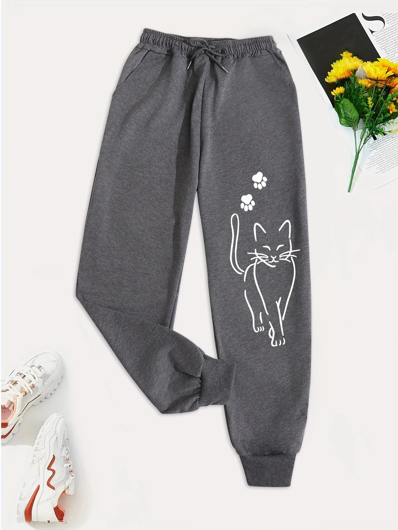 Elegant Cat Sweatpants