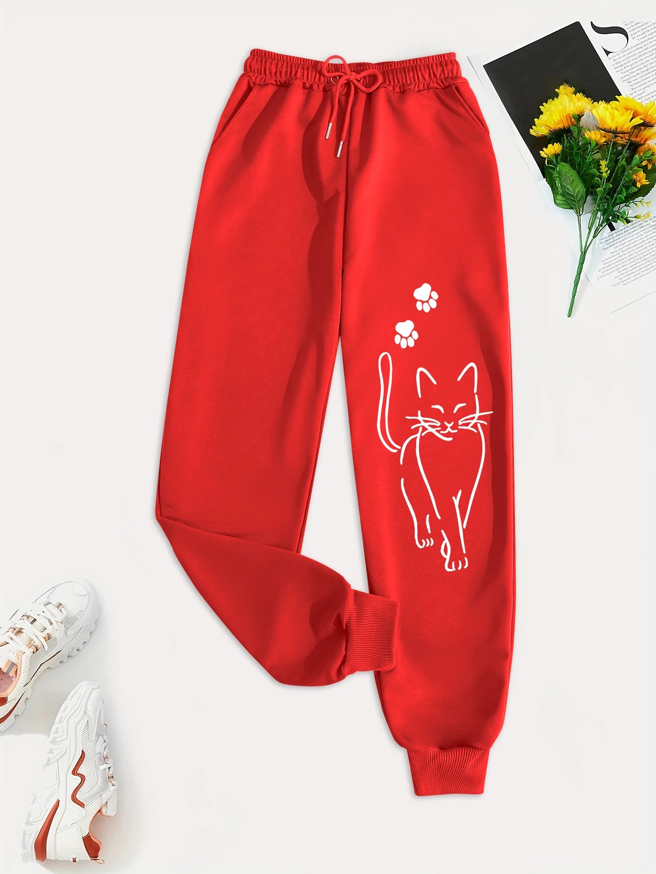 Elegant Cat Sweatpants