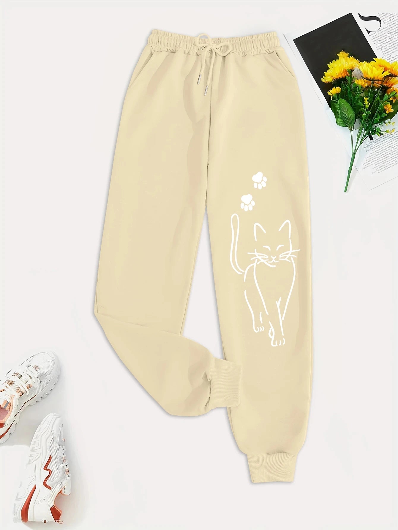 Elegant Cat Sweatpants