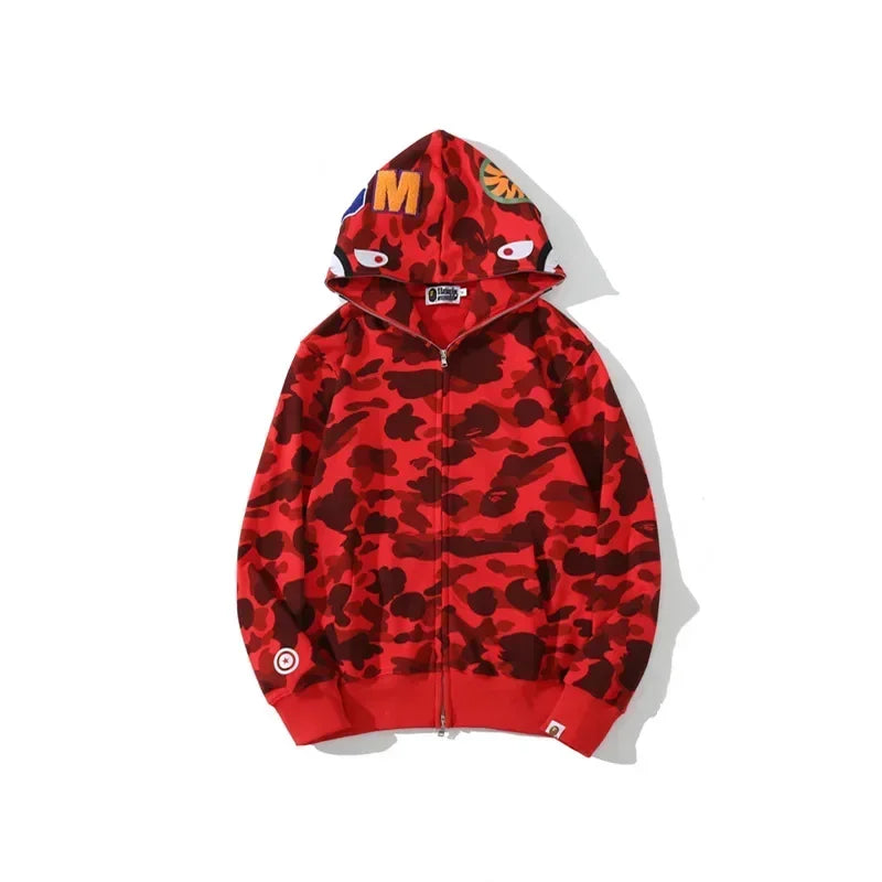 Multi-Colored Camo Hoodies