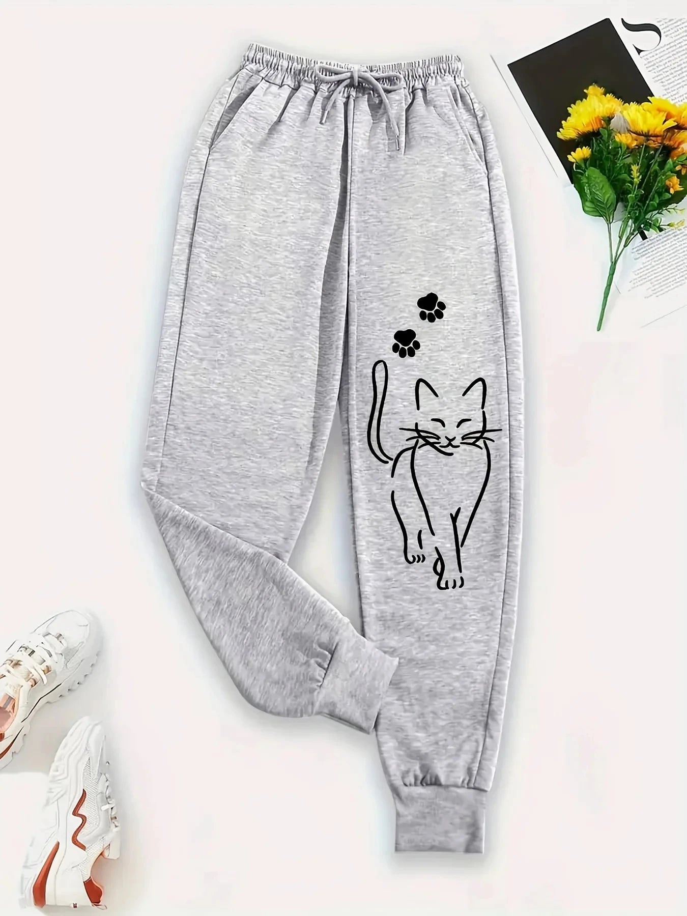 Elegant Cat Sweatpants