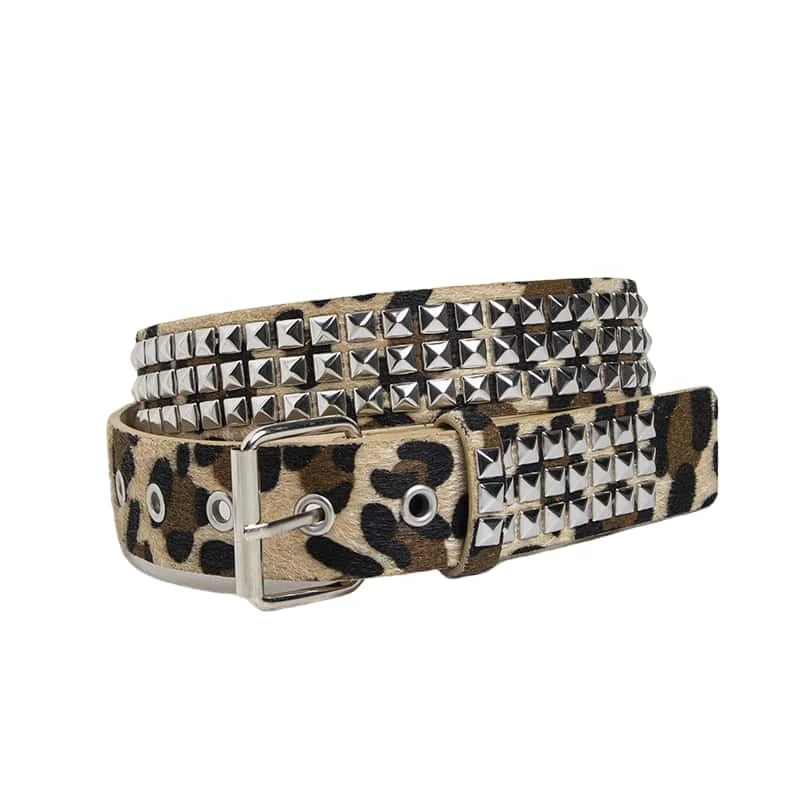 Women's Punk Fur Rivet Belts (multiple color-ways)