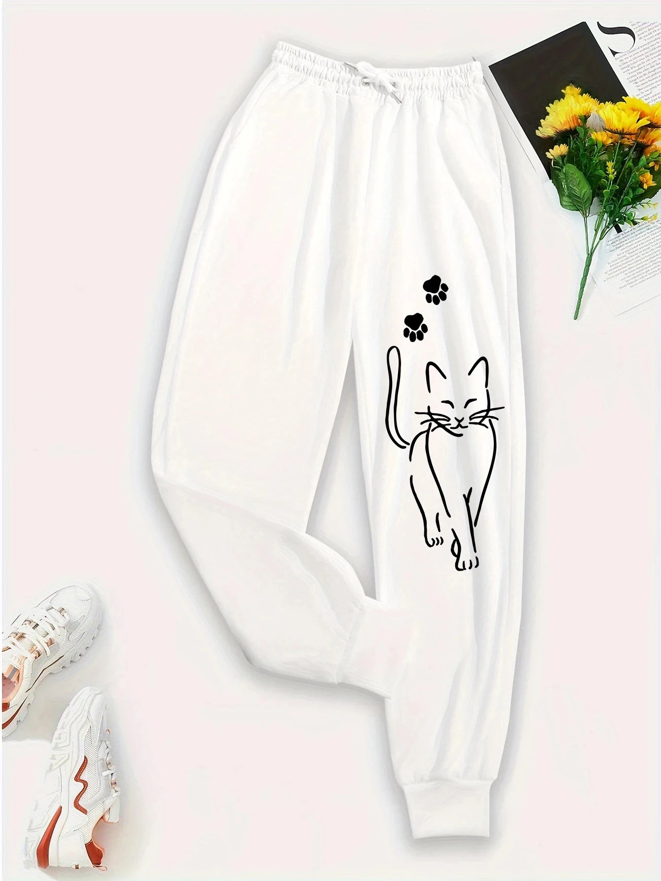 Elegant Cat Sweatpants