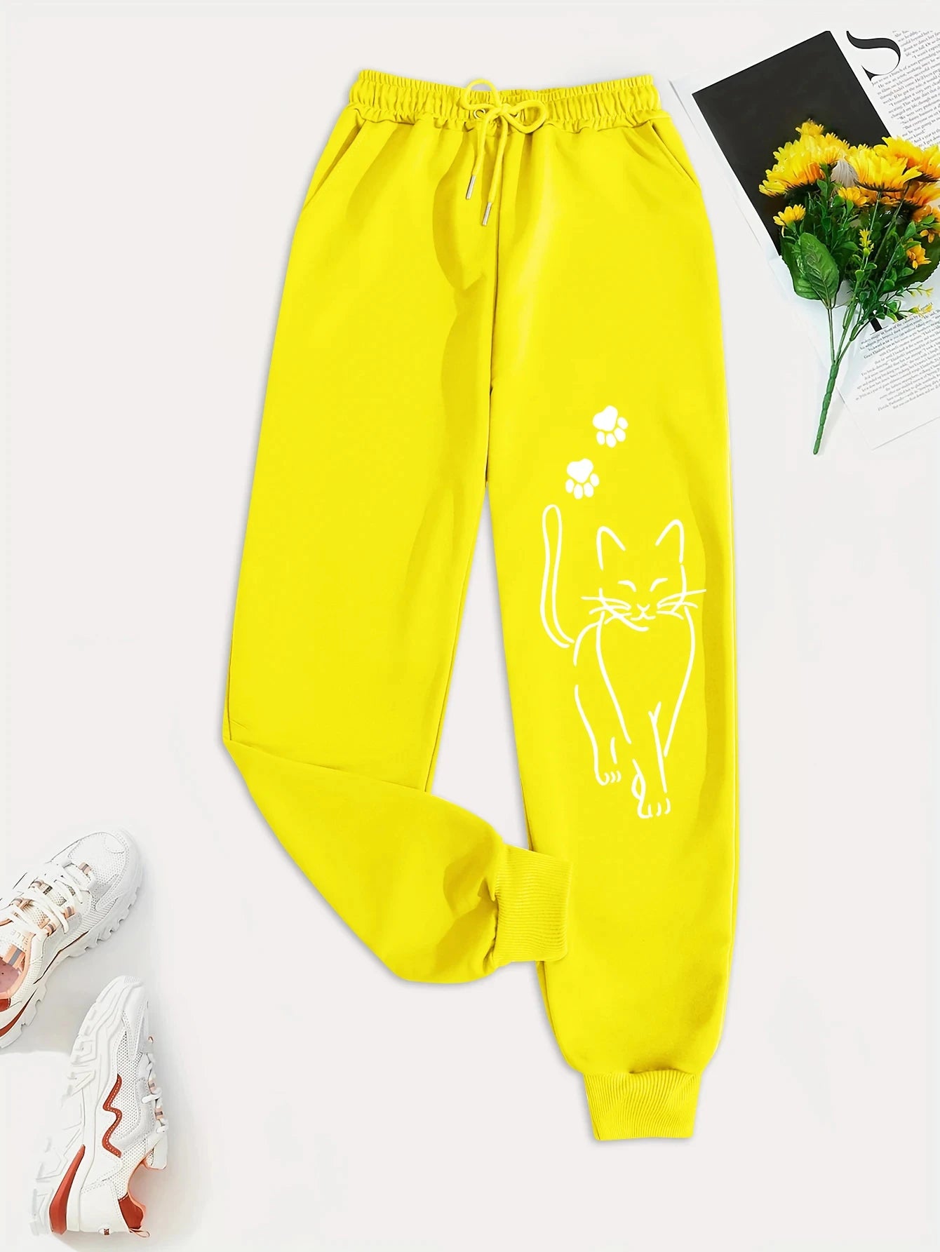 Elegant Cat Sweatpants