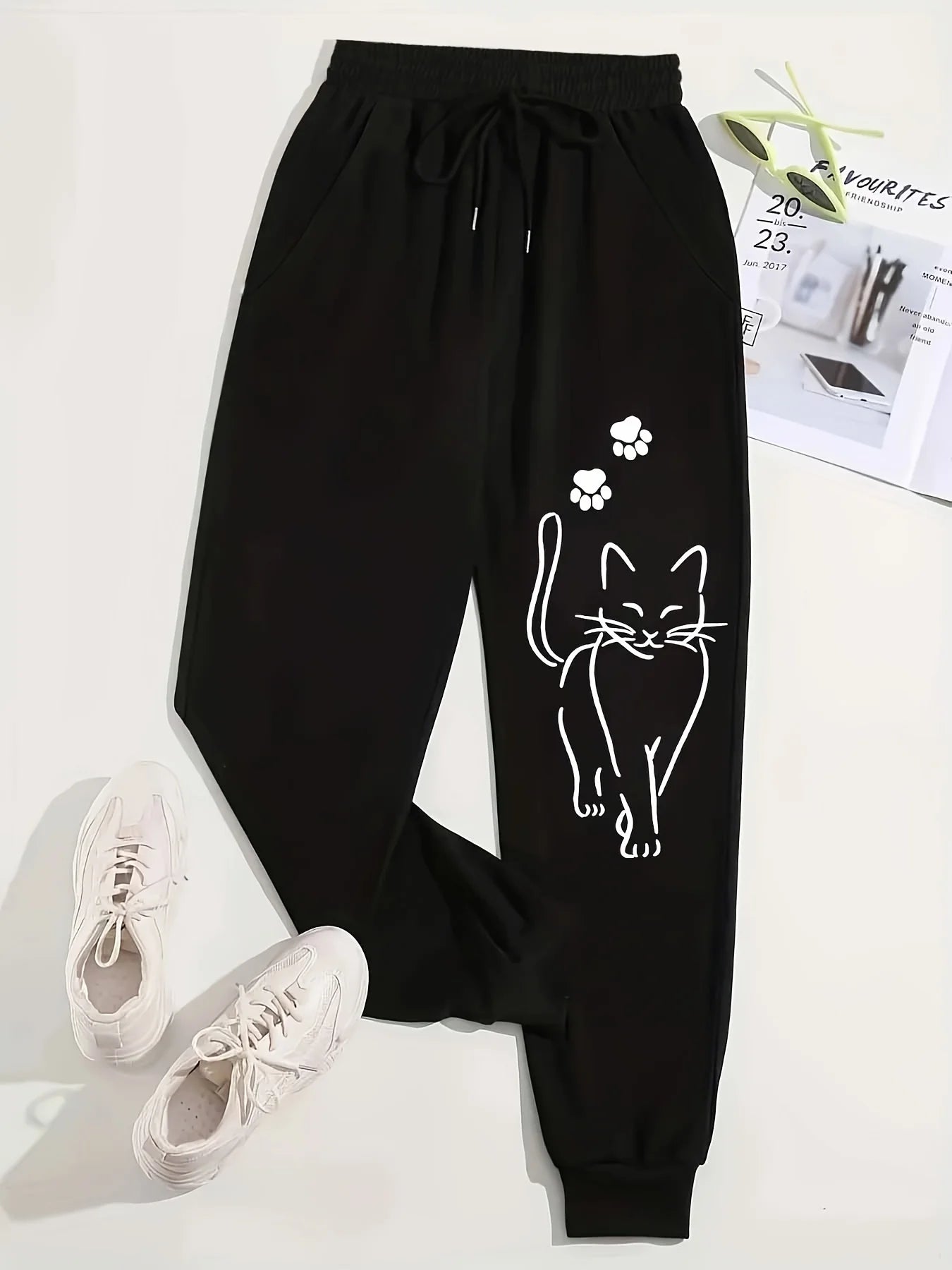 Elegant Cat Sweatpants