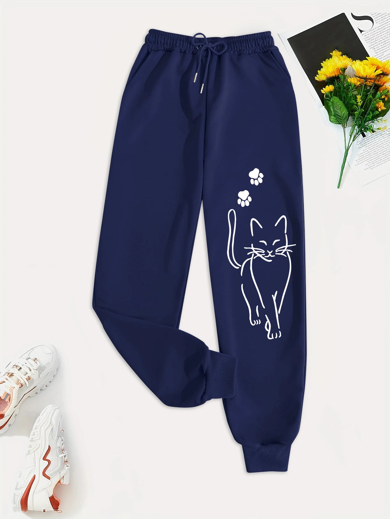 Elegant Cat Sweatpants