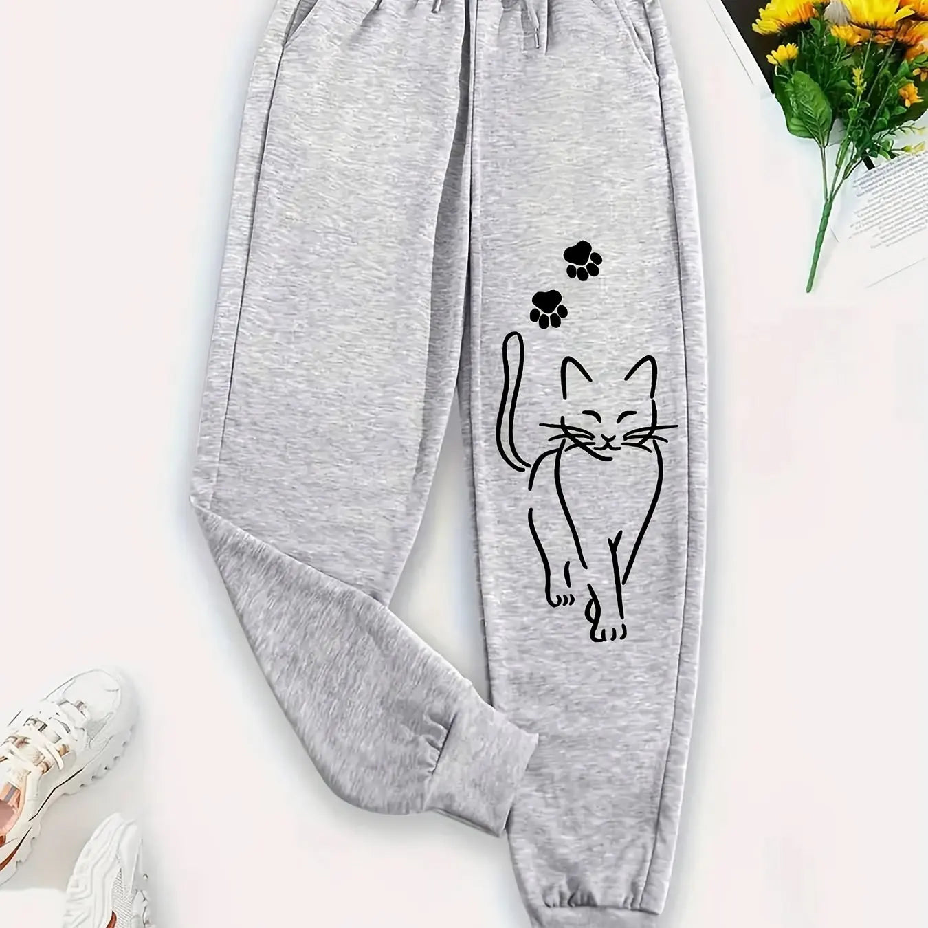 Elegant Cat Sweatpants