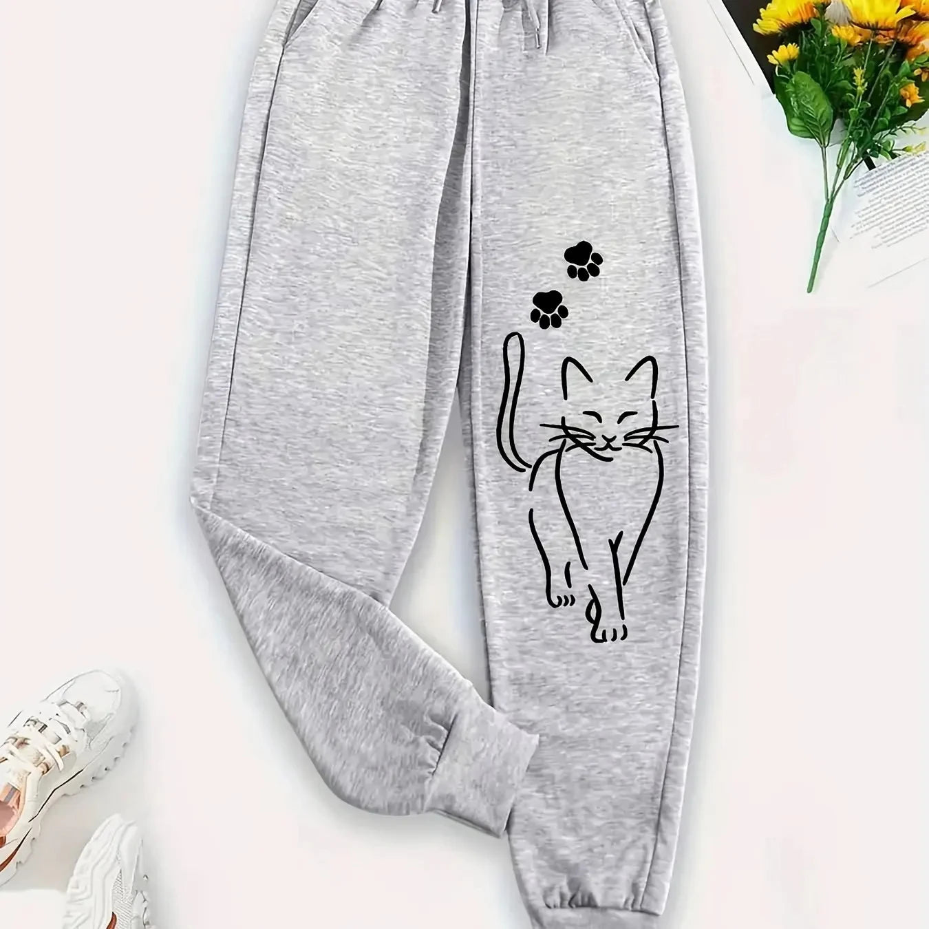 Elegant Cat Sweatpants