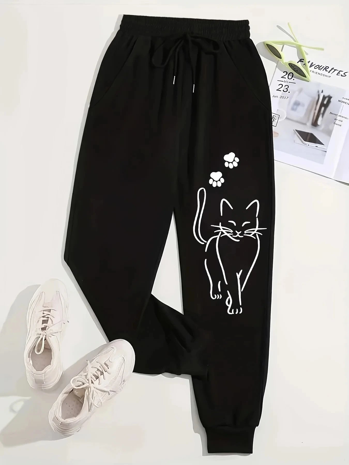 Elegant Cat Sweatpants