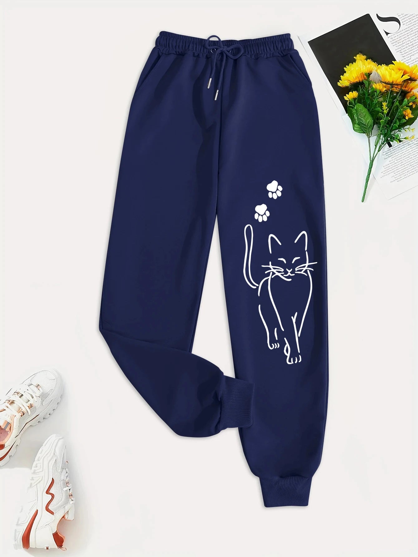 Elegant Cat Sweatpants