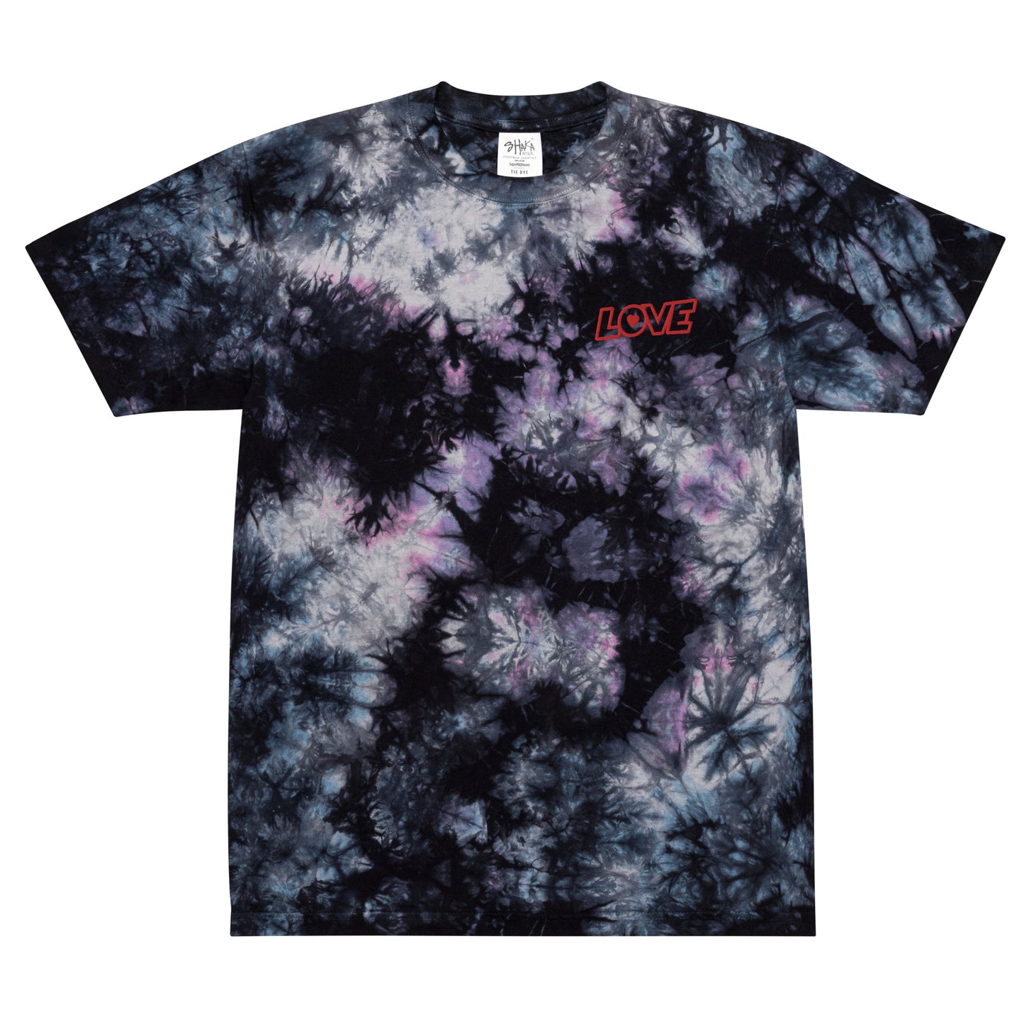 Oversized "Love" Tee in Purple