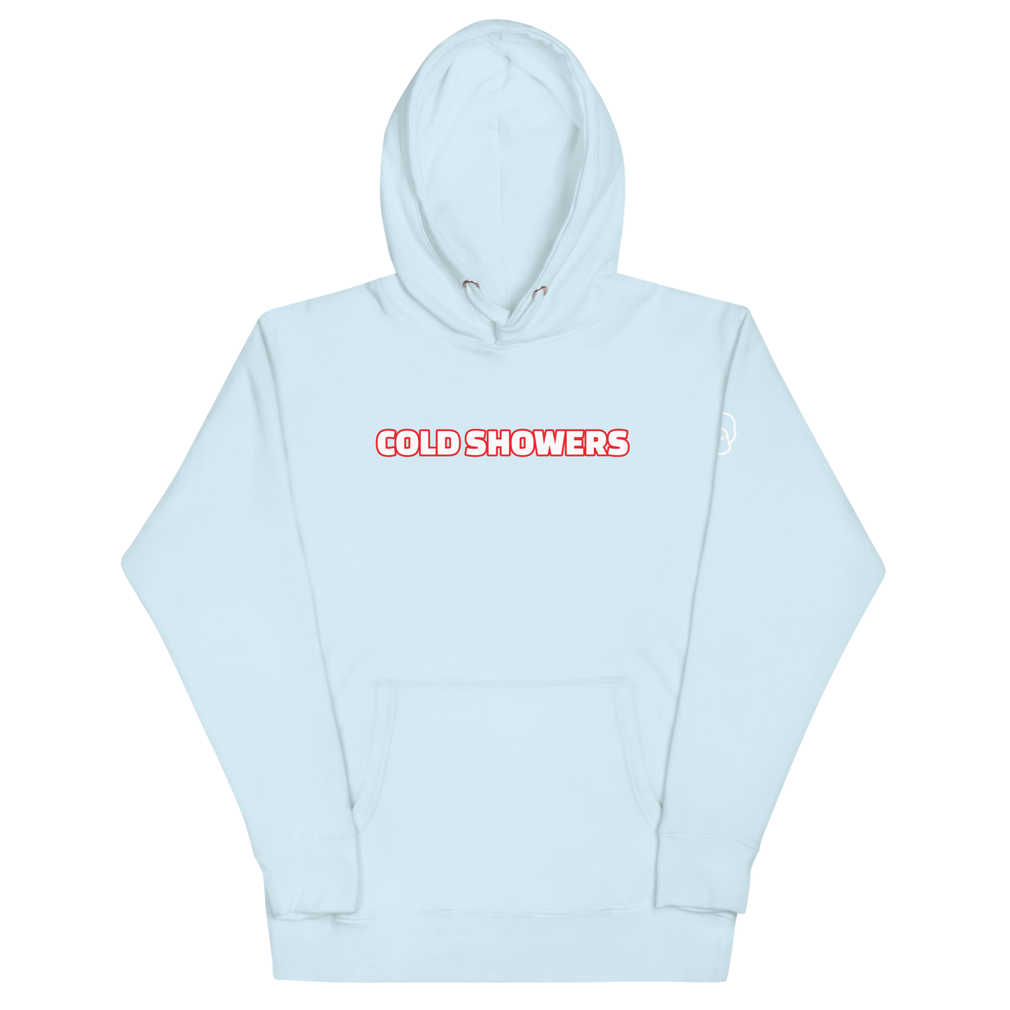 Original "Cold Showers" Hoodie in Baby Blue