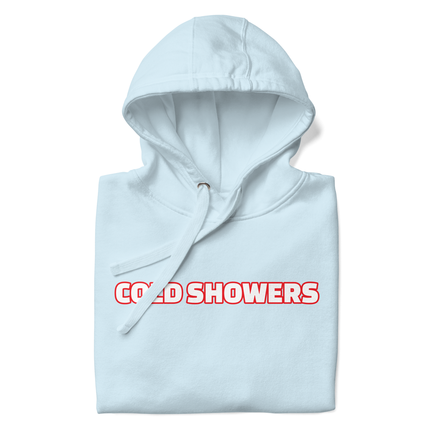 Original "Cold Showers" Hoodie in Baby Blue