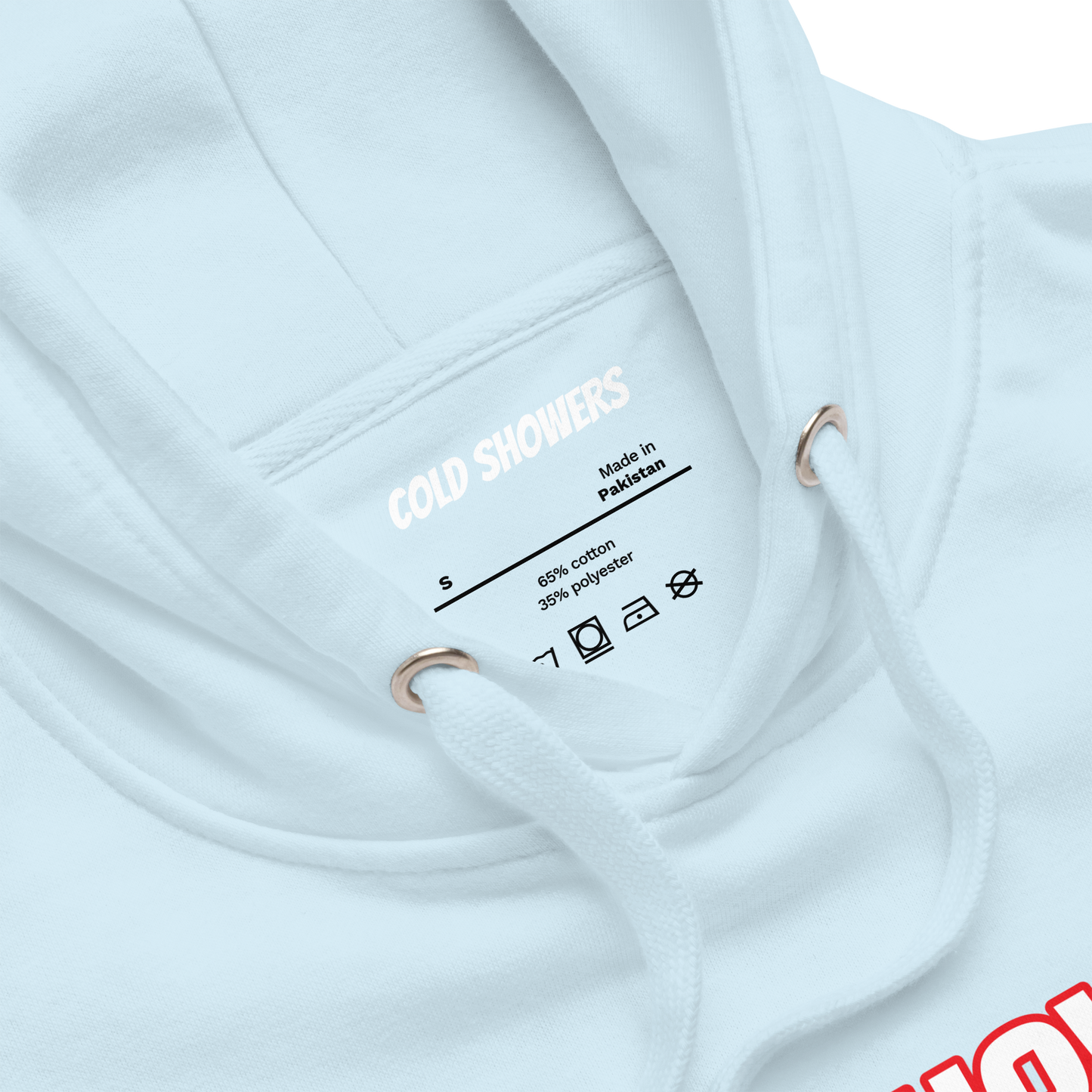 Original "Cold Showers" Hoodie in Baby Blue
