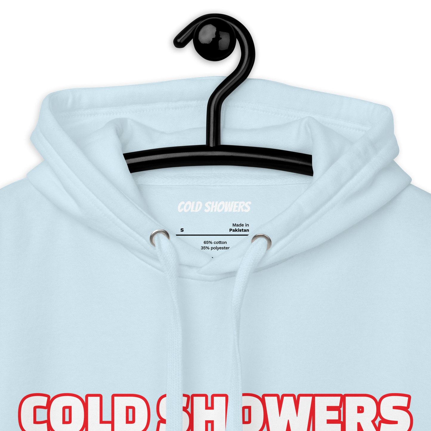 Original "Cold Showers" Hoodie in Baby Blue