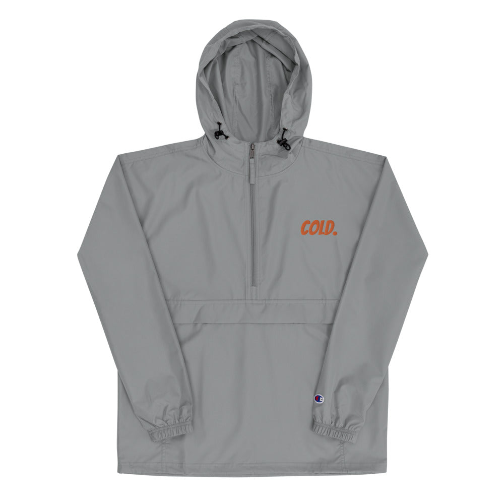 Grey & Orange Windbreaker