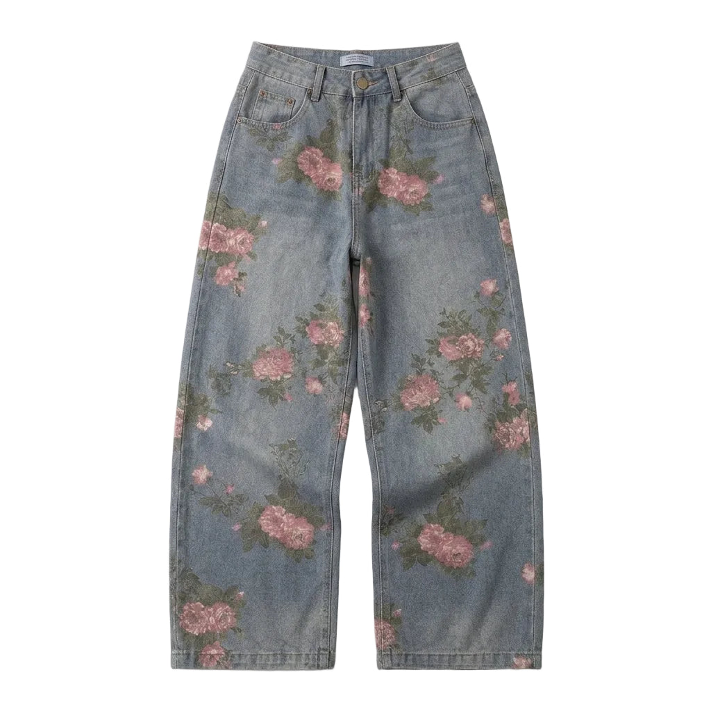 Women's Midnight Blossom Wide-Leg Jeans