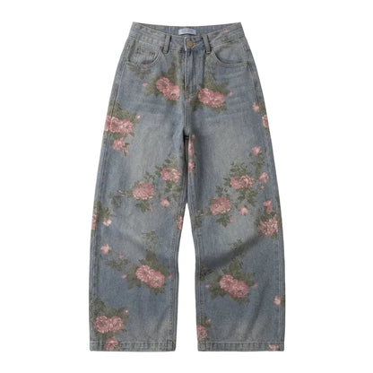 Women's Midnight Blossom Wide-Leg Jeans