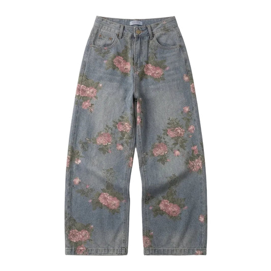 Women's Midnight Blossom Wide-Leg Jeans