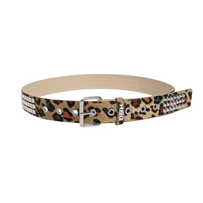 Women's Punk Fur Rivet Belts (multiple color-ways)