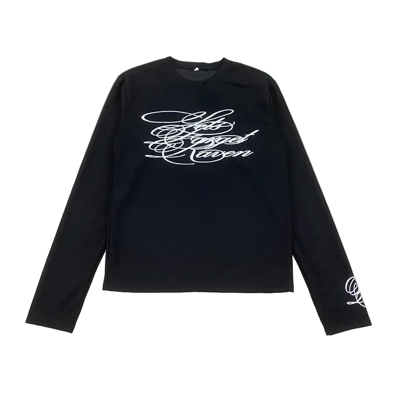 Retro Y2K Printed Trendy Long Sleeved Shirt