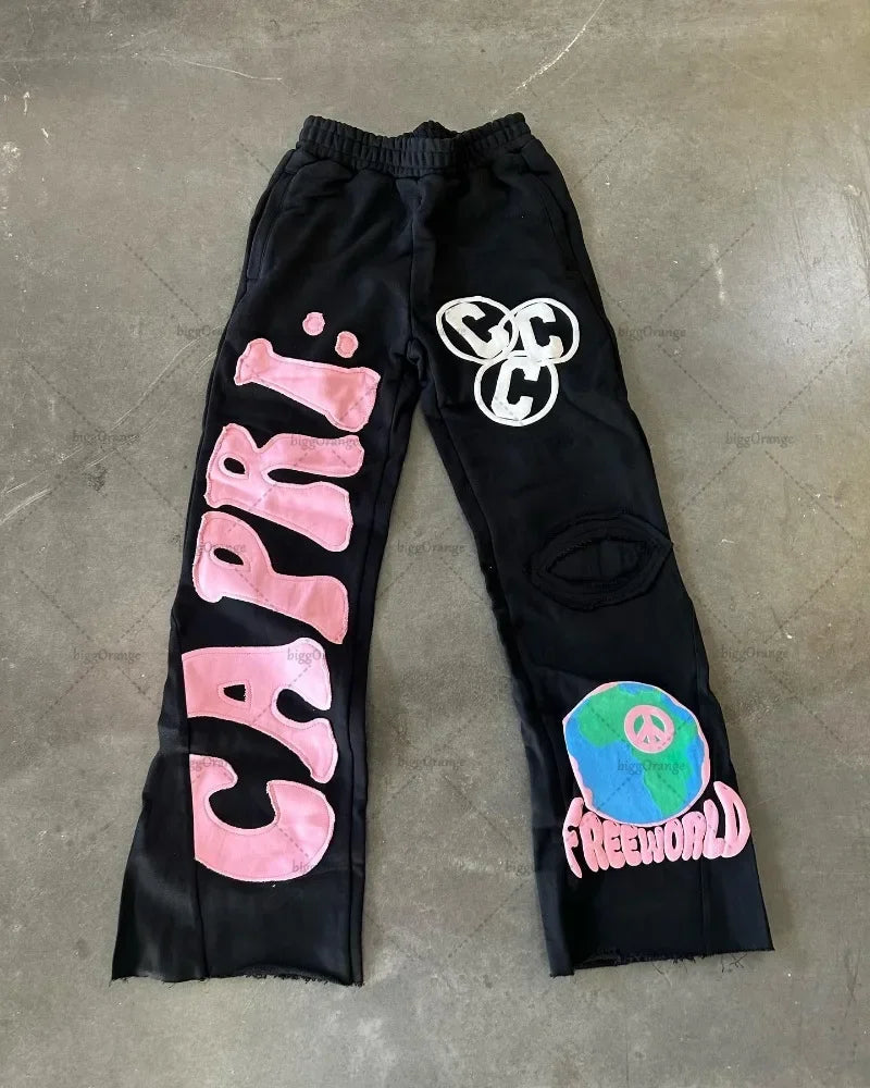 Multi-Colored Capri Sweatpants