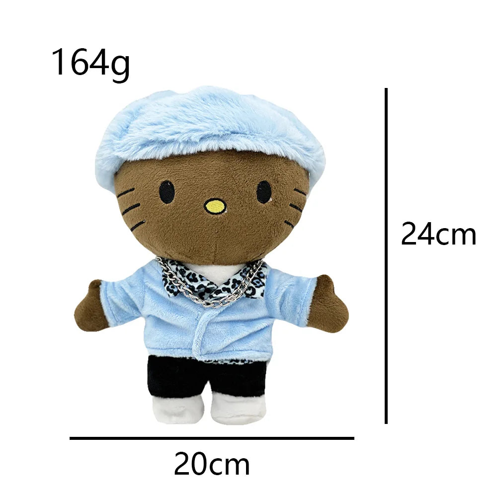 Tyler The Creator Blue Hat Hello Kitty Plush Doll