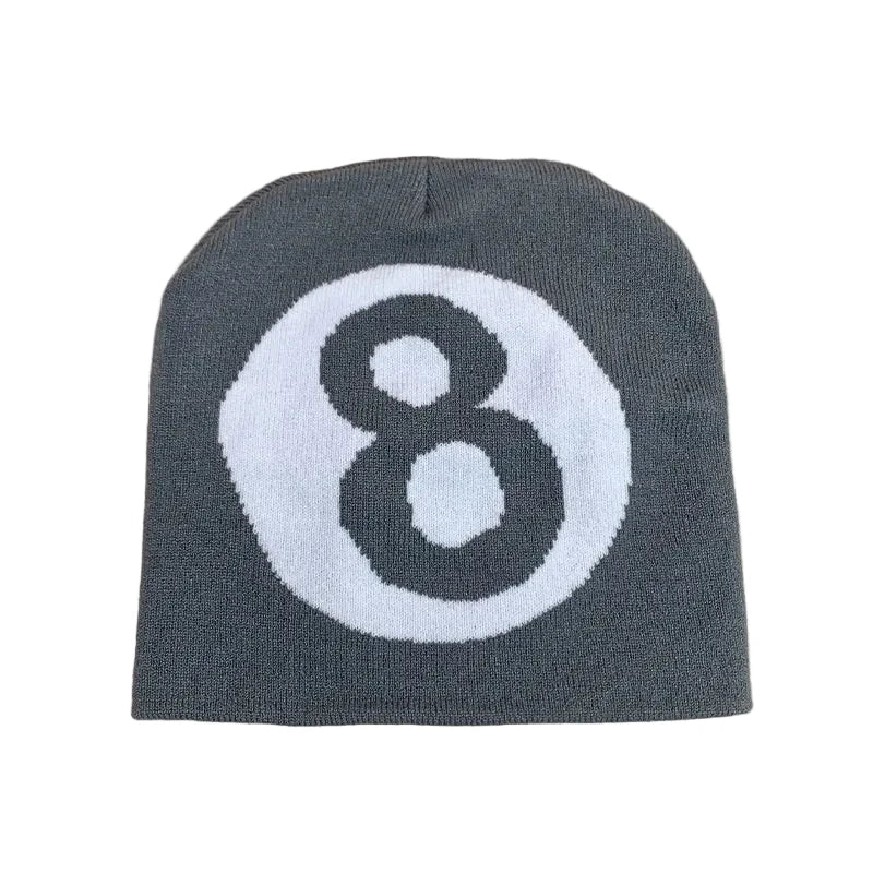 Number 8 Knitted Beanie (7 Color-ways Available)