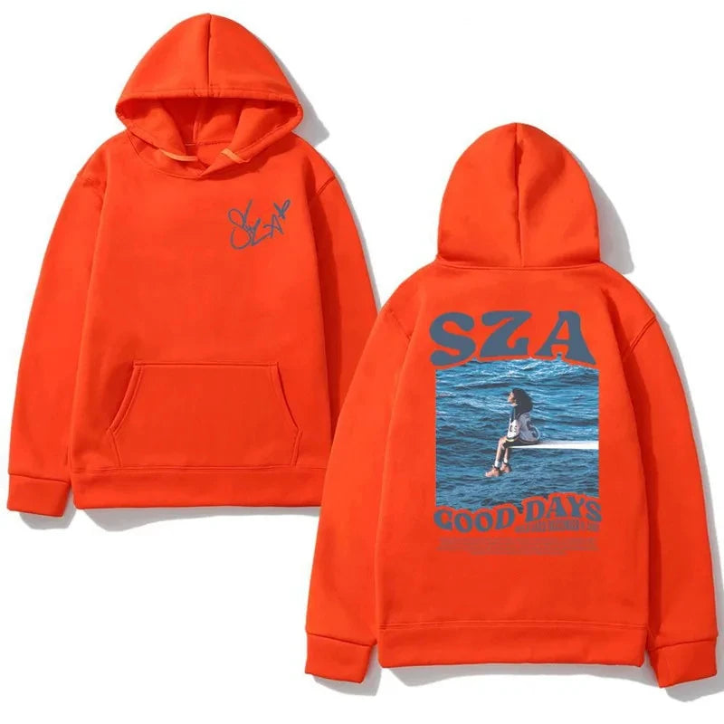 Multi-Colored SZA Graphic Hoodies