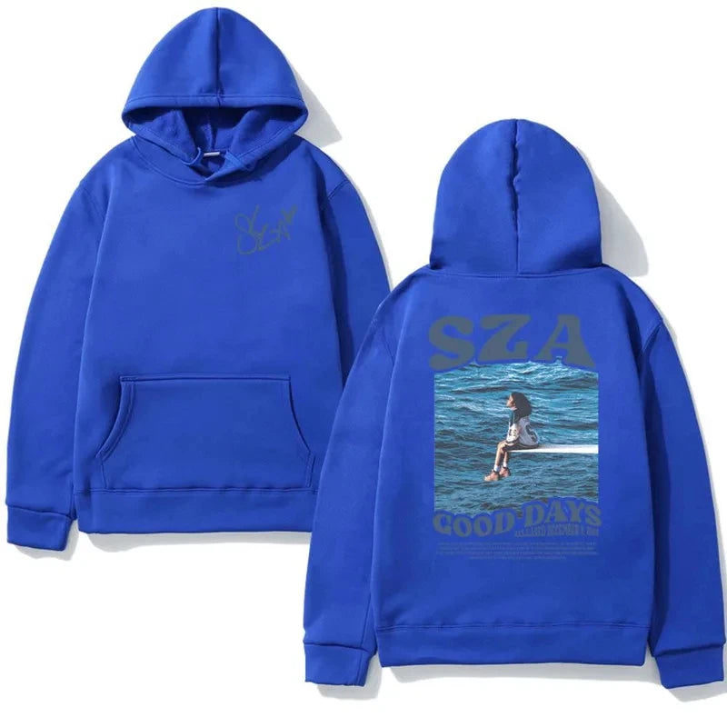 Multi-Colored SZA Graphic Hoodies