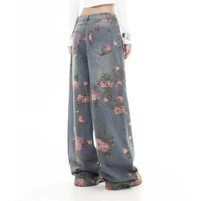 Women's Midnight Blossom Wide-Leg Jeans
