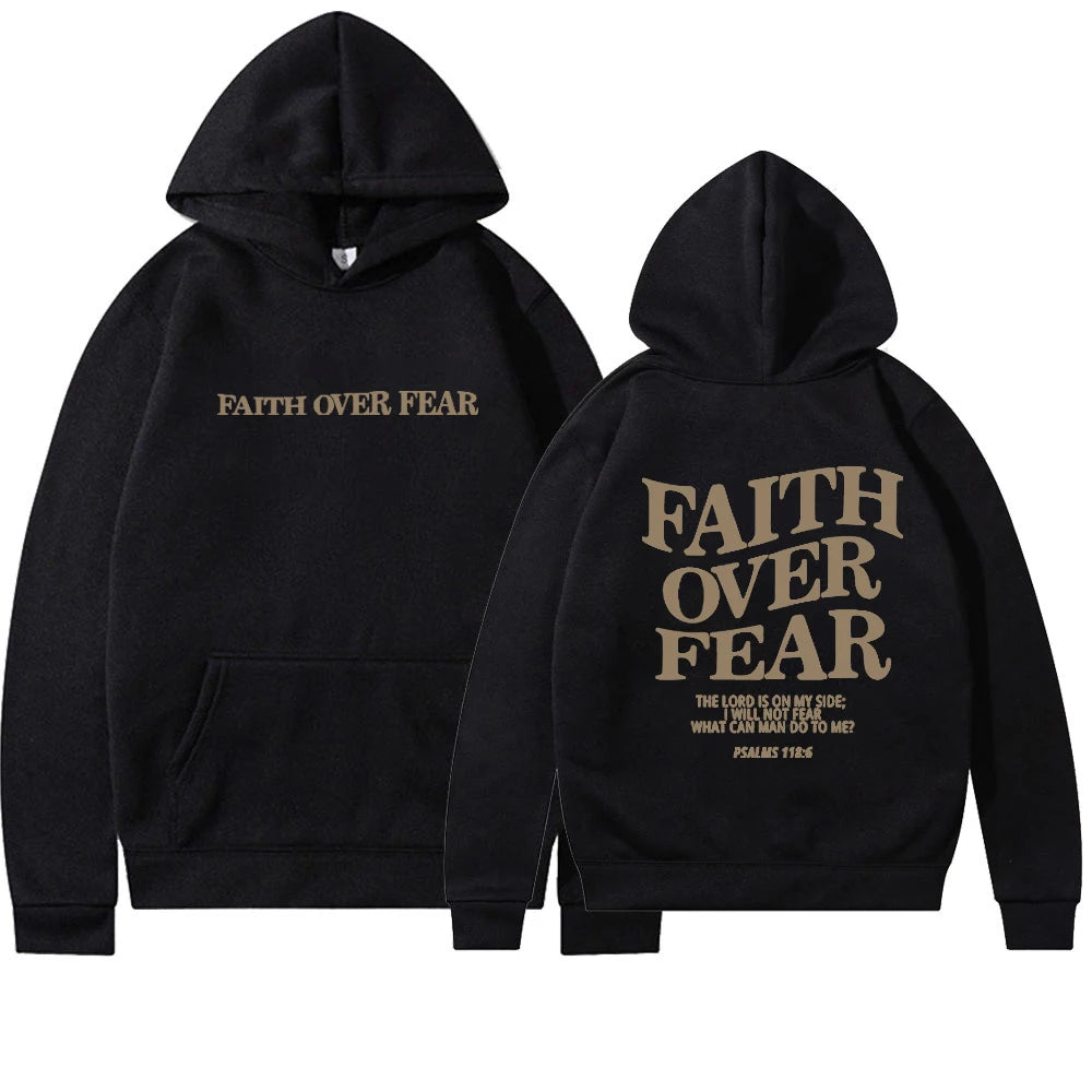 Multi-Colored Faith Over Fear Hoodies