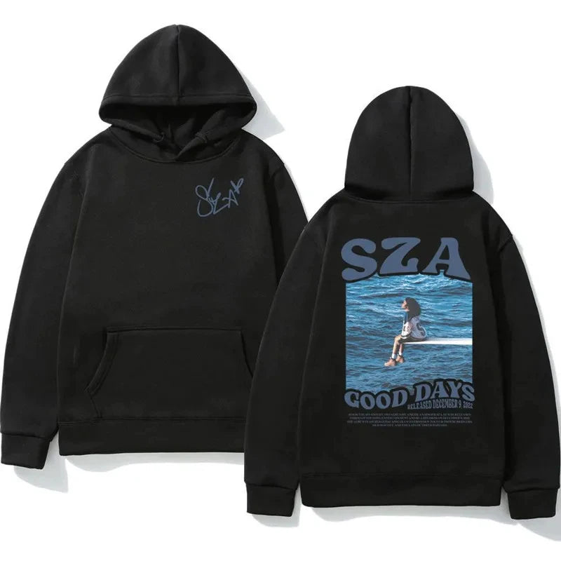 Multi-Colored SZA Graphic Hoodies