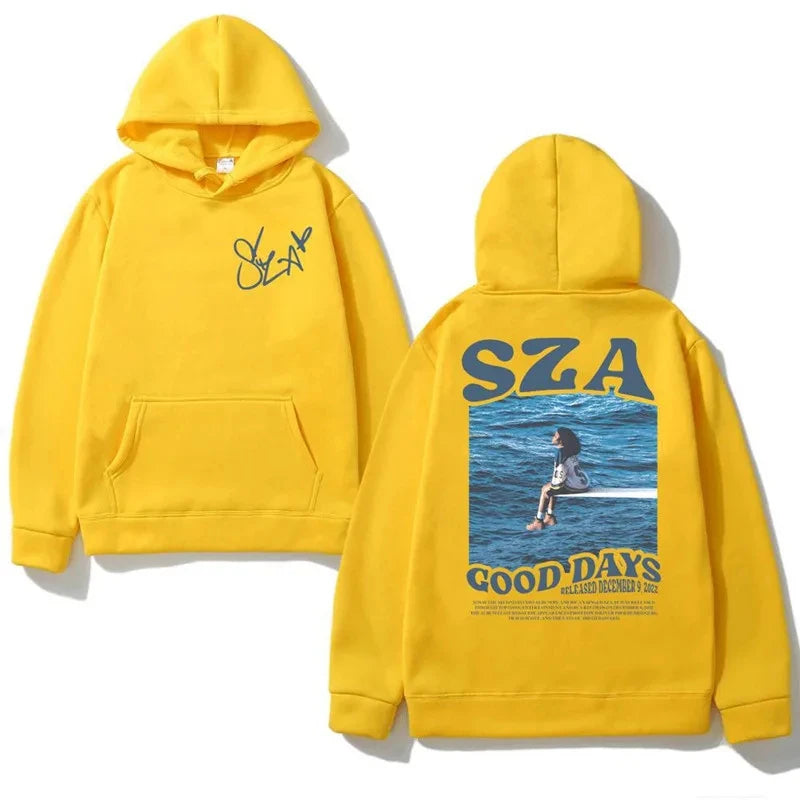 Multi-Colored SZA Graphic Hoodies