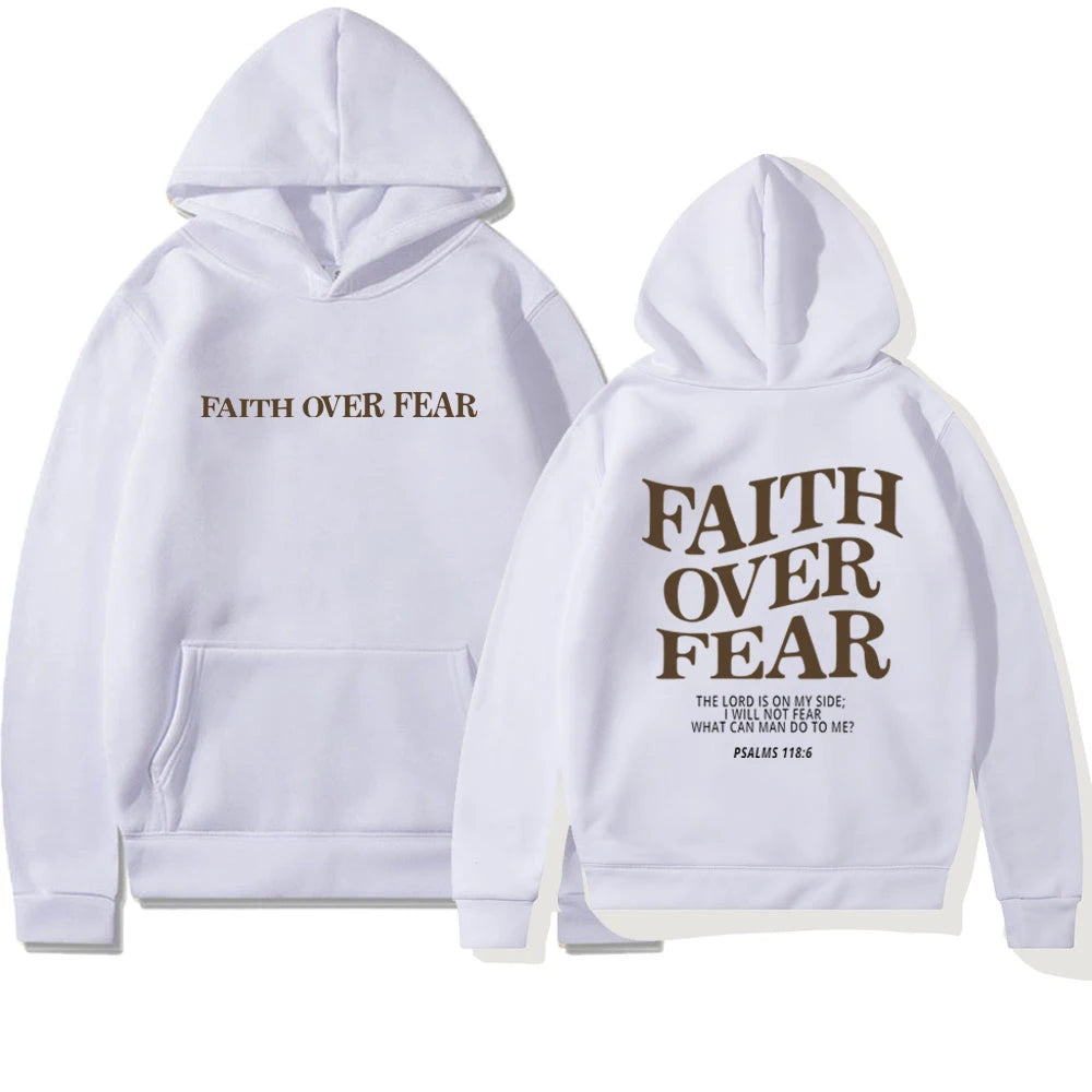 Multi-Colored Faith Over Fear Hoodies