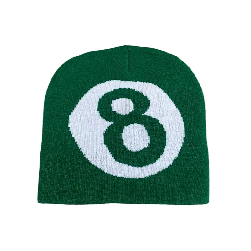 Number 8 Knitted Beanie (7 Color-ways Available)