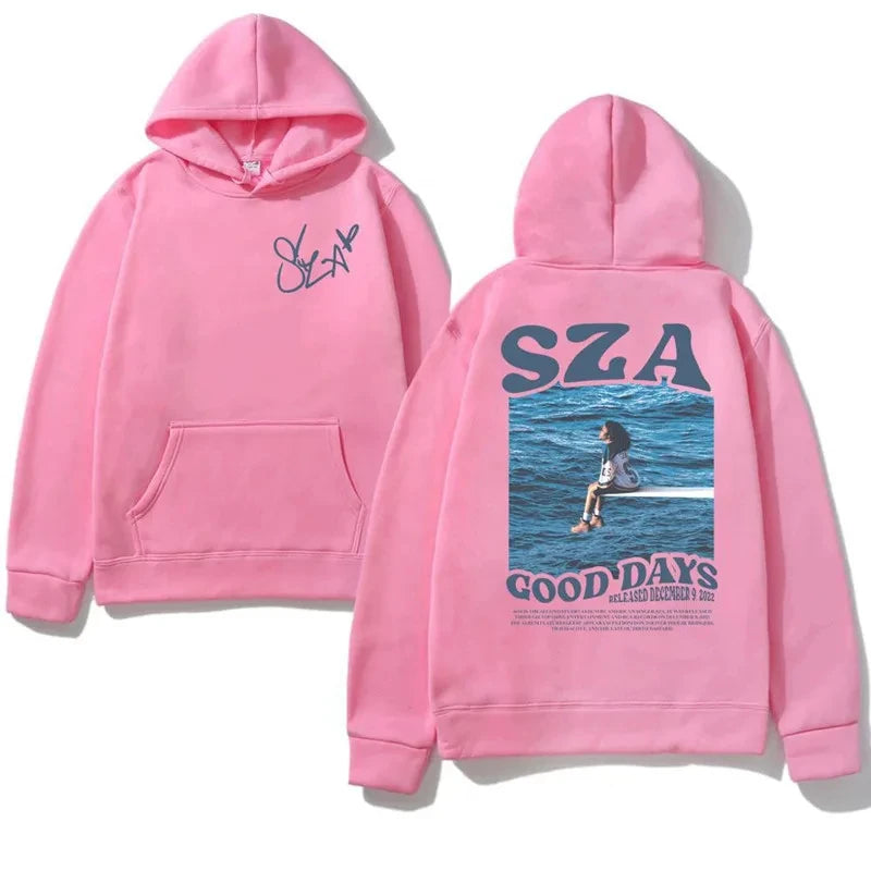 Multi-Colored SZA Graphic Hoodies