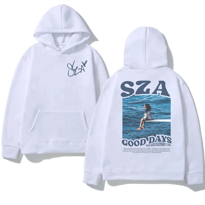 Multi-Colored SZA Graphic Hoodies