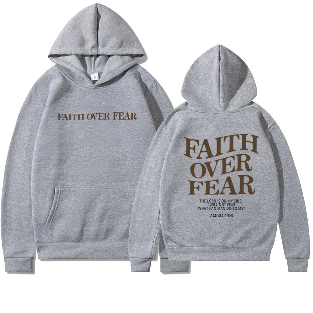 Multi-Colored Faith Over Fear Hoodies