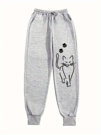Elegant Cat Sweatpants