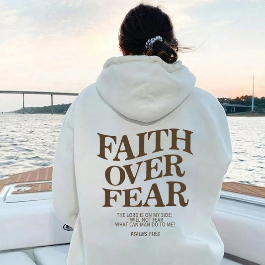 Multi-Colored Faith Over Fear Hoodies