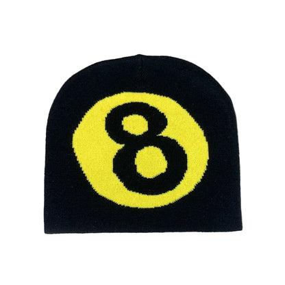 Number 8 Knitted Beanie (7 Color-ways Available)