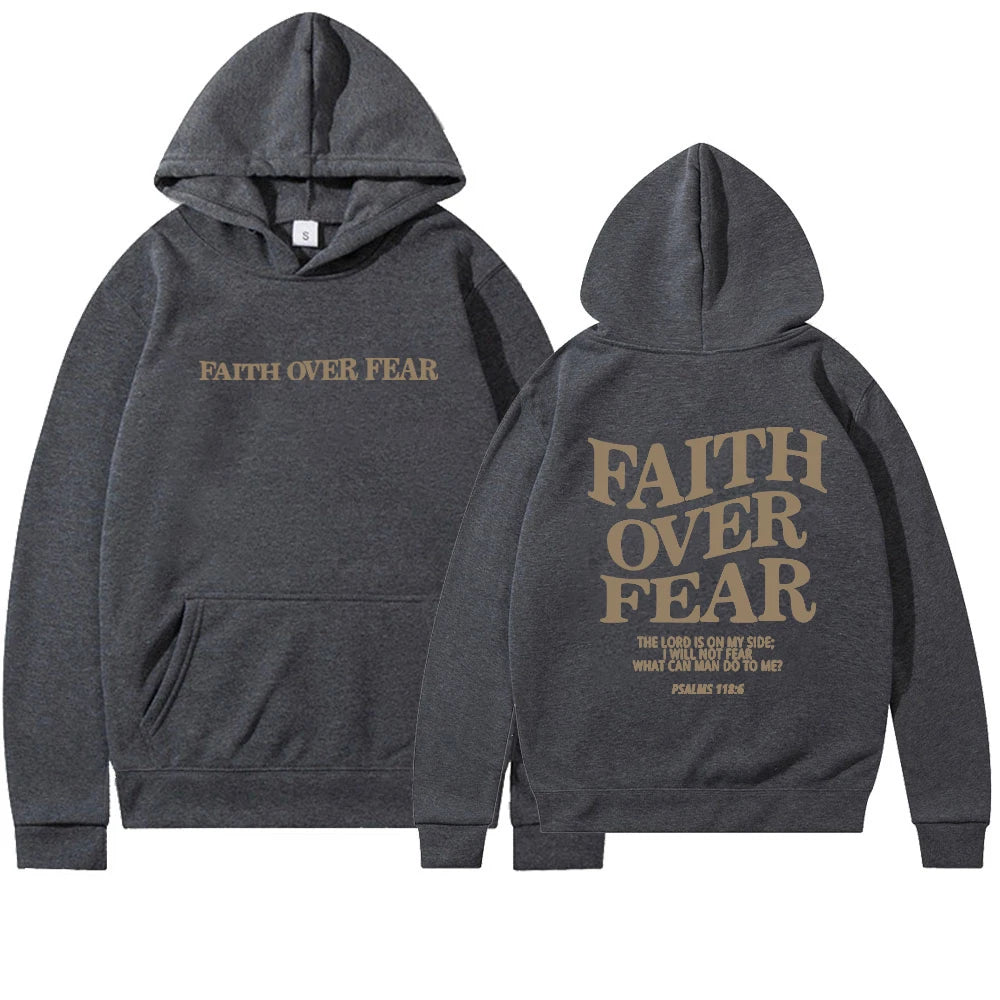 Multi-Colored Faith Over Fear Hoodies