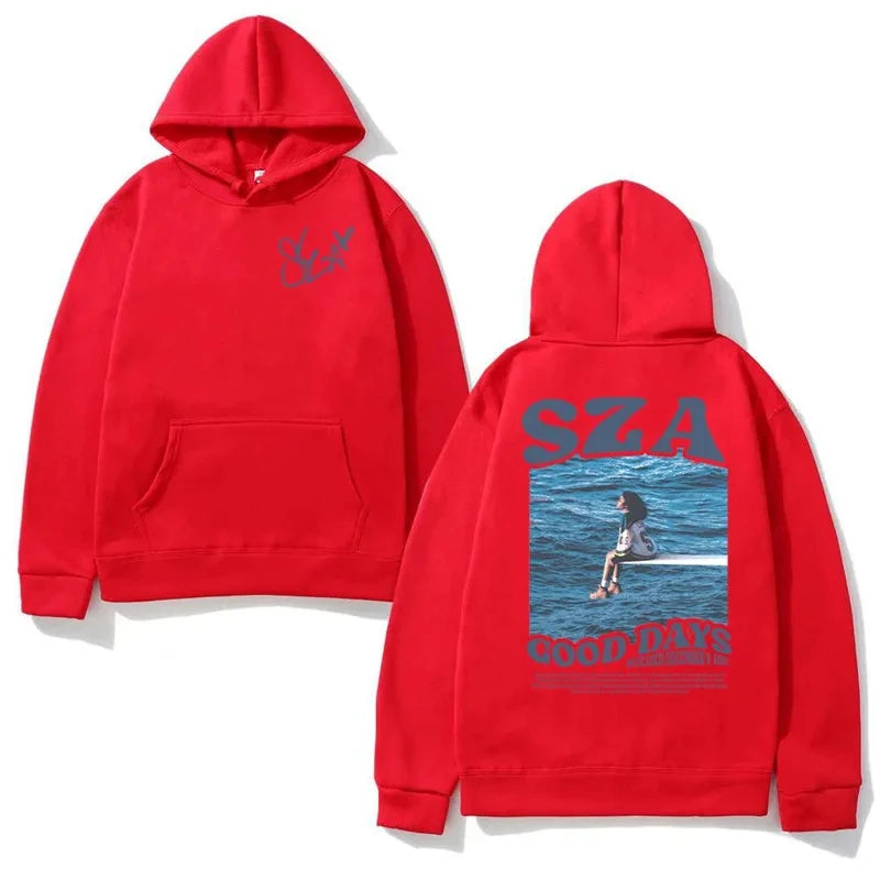 Multi-Colored SZA Graphic Hoodies