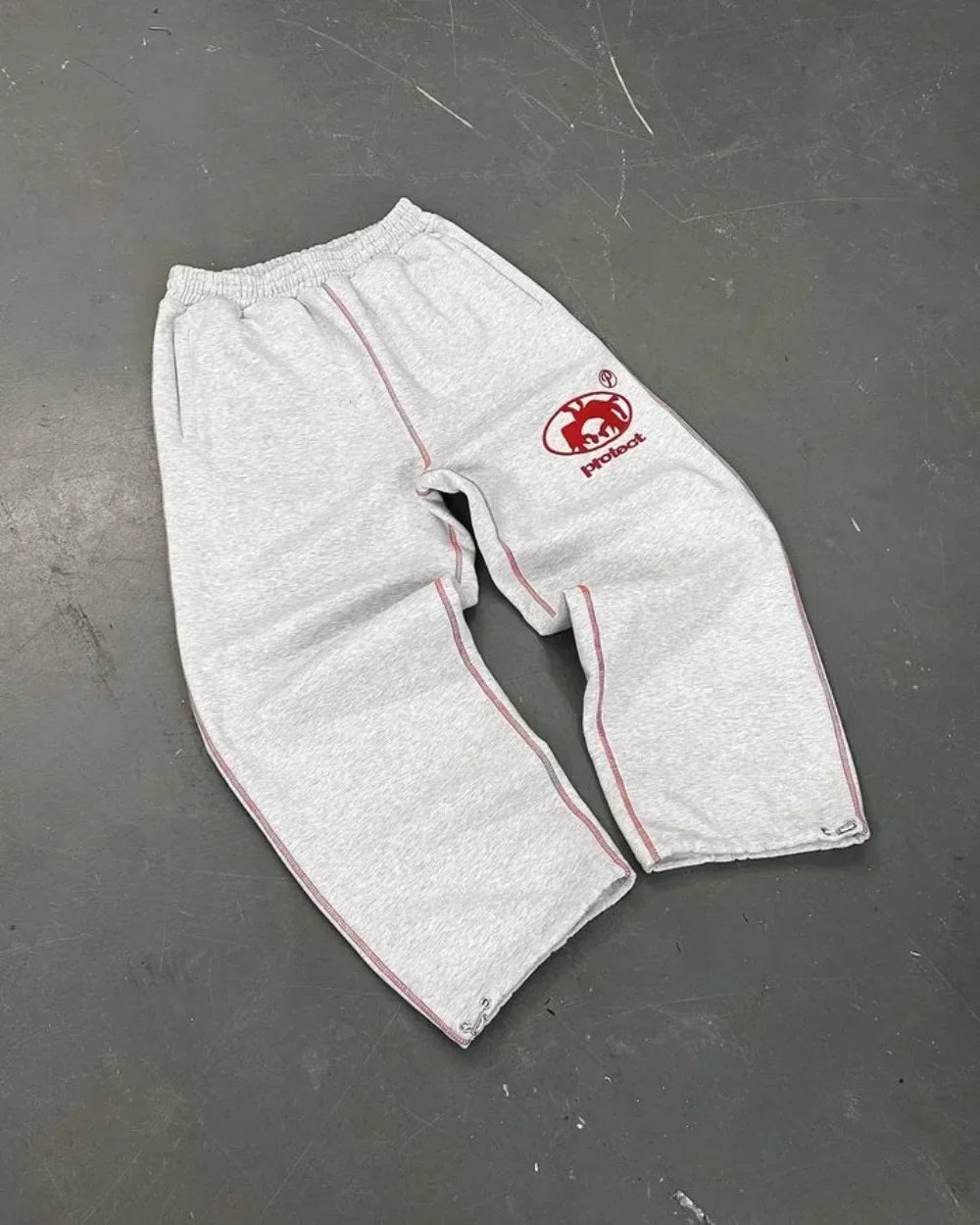 Y2K BAGGY STREETWEAR JOGGERS W/ EMBROIDERY