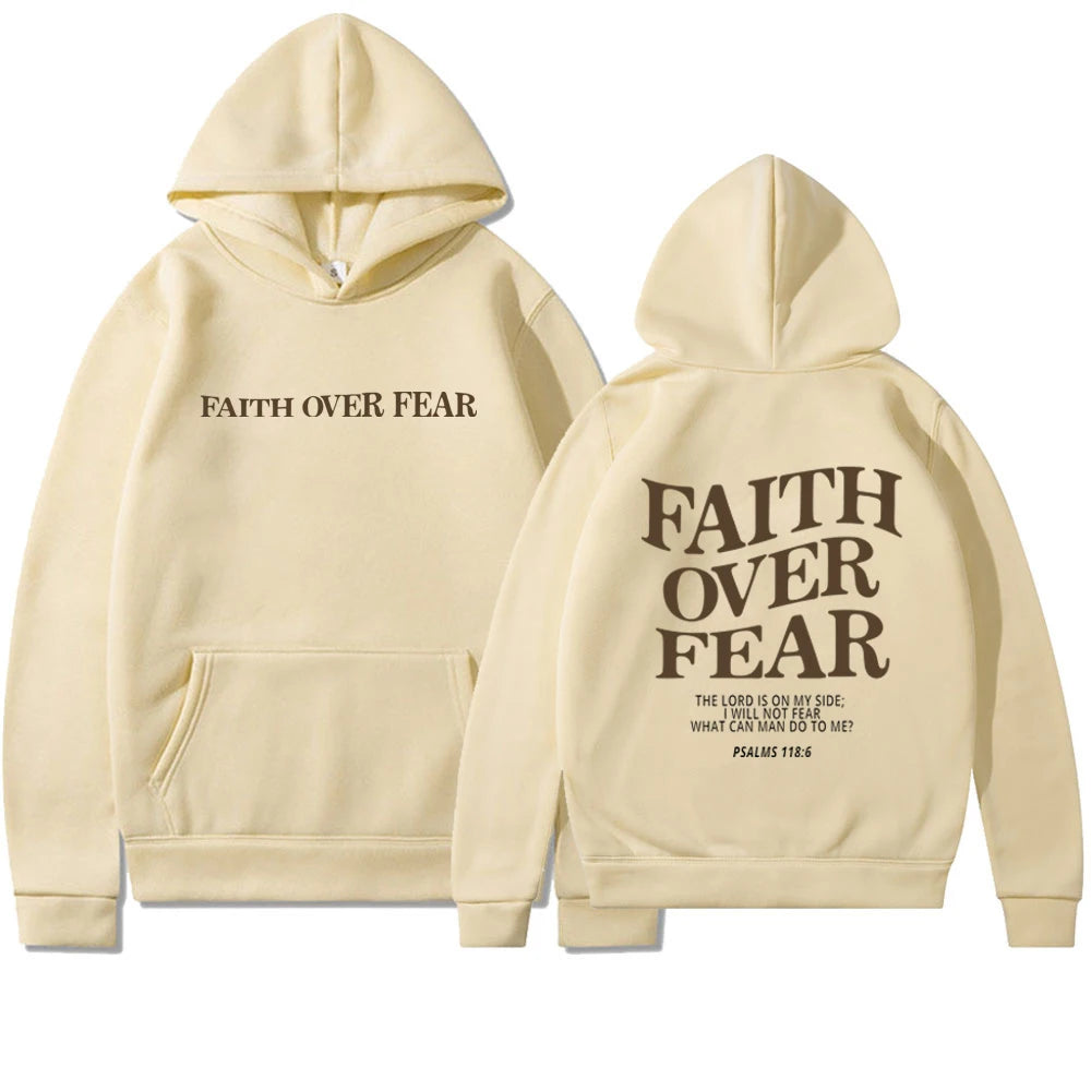 Multi-Colored Faith Over Fear Hoodies