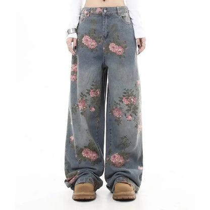 Women's Midnight Blossom Wide-Leg Jeans