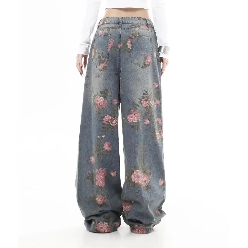 Women's Midnight Blossom Wide-Leg Jeans