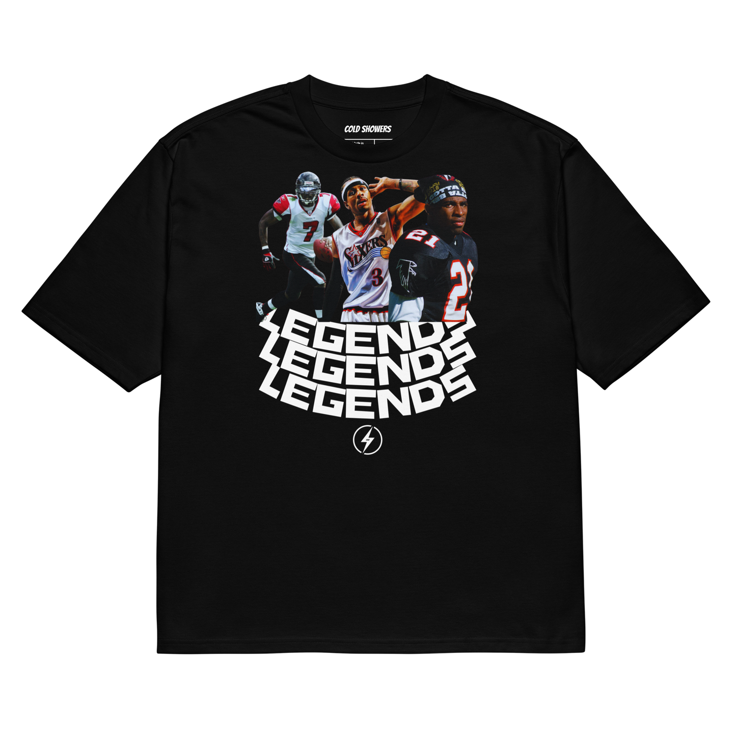 Cold Showers- "Legends Change The Game" Oversized Tee (Limited Release)
